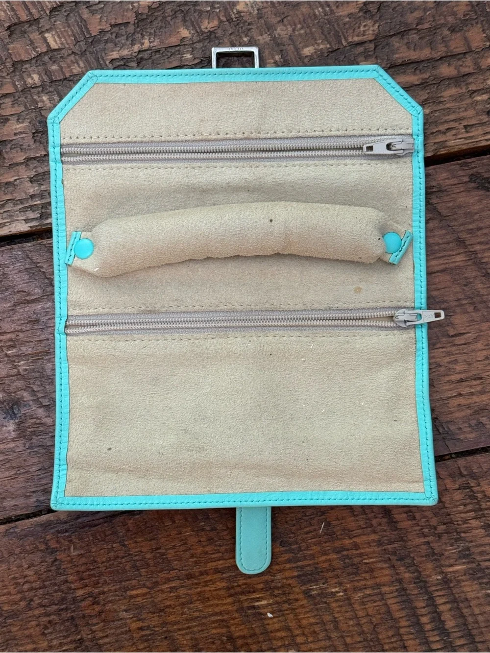 Tiffany Leather Roll Clutch